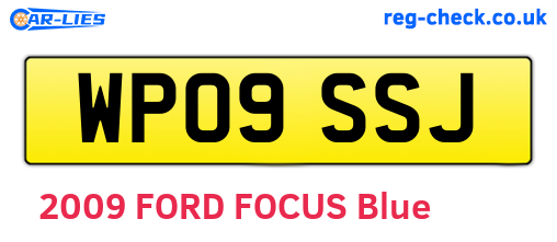 WP09SSJ are the vehicle registration plates.