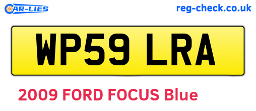 WP59LRA are the vehicle registration plates.