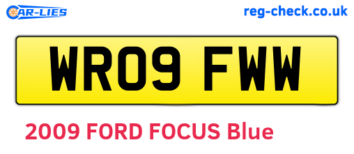 WR09FWW are the vehicle registration plates.