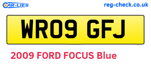 WR09GFJ are the vehicle registration plates.