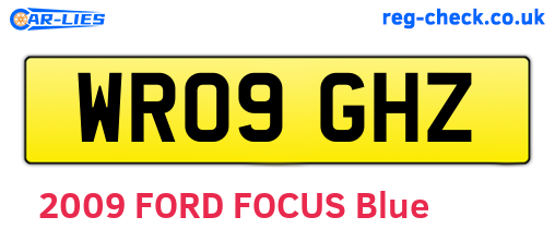 WR09GHZ are the vehicle registration plates.