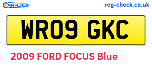 WR09GKC are the vehicle registration plates.
