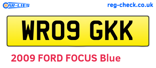 WR09GKK are the vehicle registration plates.
