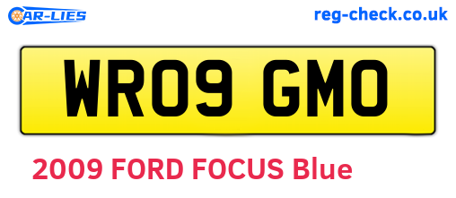 WR09GMO are the vehicle registration plates.