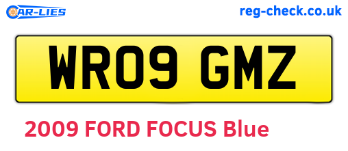 WR09GMZ are the vehicle registration plates.