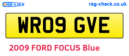 WR09GVE are the vehicle registration plates.