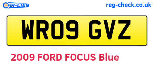 WR09GVZ are the vehicle registration plates.