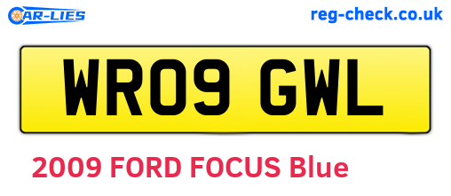 WR09GWL are the vehicle registration plates.