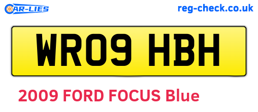 WR09HBH are the vehicle registration plates.