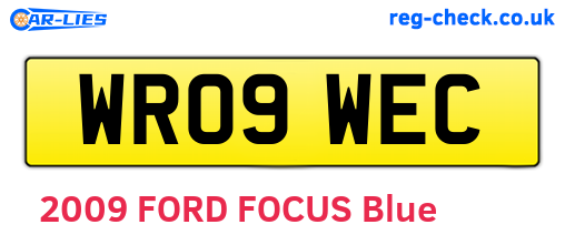 WR09WEC are the vehicle registration plates.