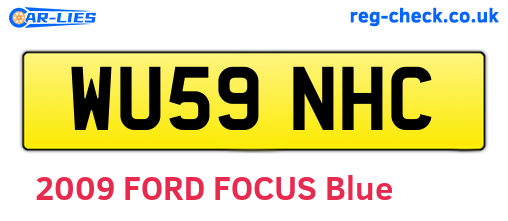 WU59NHC are the vehicle registration plates.