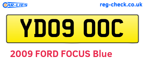 YD09OOC are the vehicle registration plates.