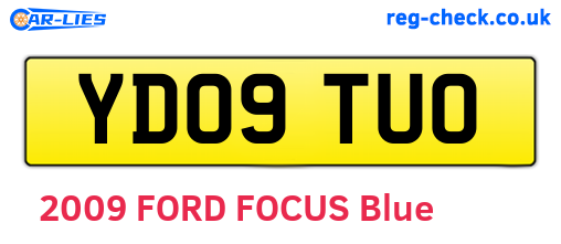 YD09TUO are the vehicle registration plates.