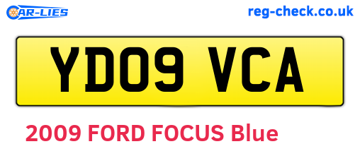 YD09VCA are the vehicle registration plates.