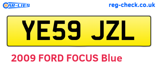 YE59JZL are the vehicle registration plates.