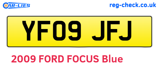YF09JFJ are the vehicle registration plates.
