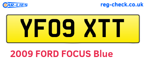 YF09XTT are the vehicle registration plates.