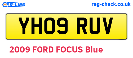 YH09RUV are the vehicle registration plates.