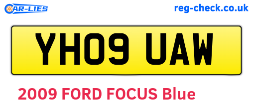 YH09UAW are the vehicle registration plates.