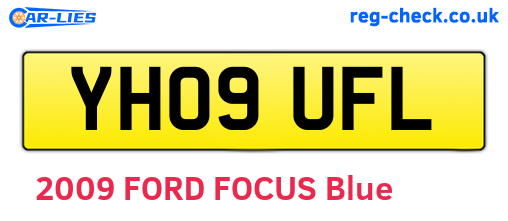 YH09UFL are the vehicle registration plates.