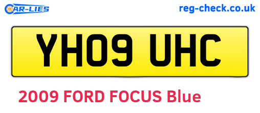 YH09UHC are the vehicle registration plates.