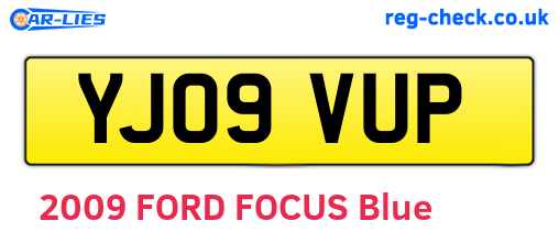 YJ09VUP are the vehicle registration plates.