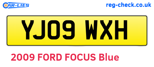 YJ09WXH are the vehicle registration plates.