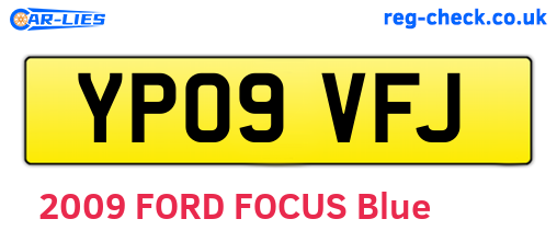 YP09VFJ are the vehicle registration plates.
