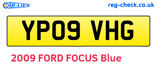 YP09VHG are the vehicle registration plates.