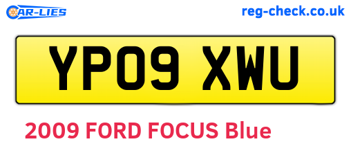 YP09XWU are the vehicle registration plates.