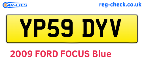 YP59DYV are the vehicle registration plates.