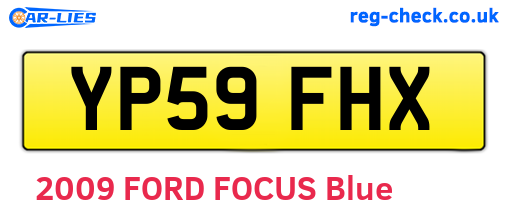 YP59FHX are the vehicle registration plates.