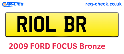 R10LBR are the vehicle registration plates.
