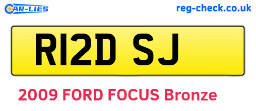 R12DSJ are the vehicle registration plates.