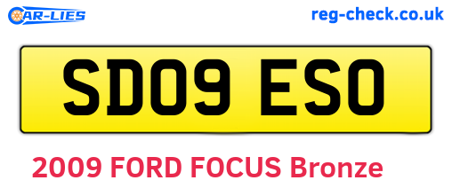 SD09ESO are the vehicle registration plates.