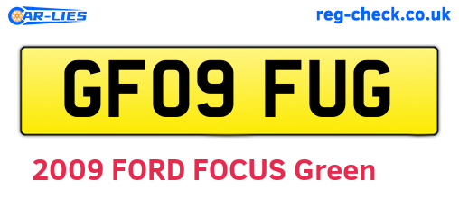 GF09FUG are the vehicle registration plates.