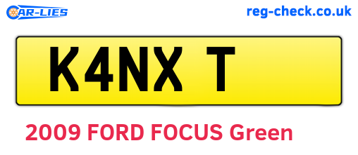 K4NXT are the vehicle registration plates.