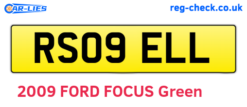 RS09ELL are the vehicle registration plates.