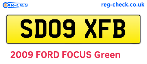 SD09XFB are the vehicle registration plates.