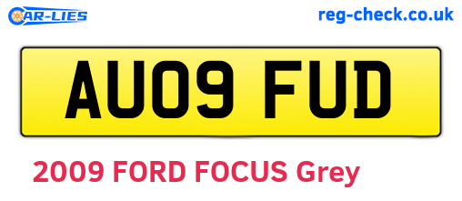 AU09FUD are the vehicle registration plates.
