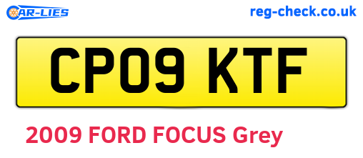 CP09KTF are the vehicle registration plates.