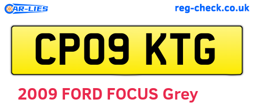 CP09KTG are the vehicle registration plates.