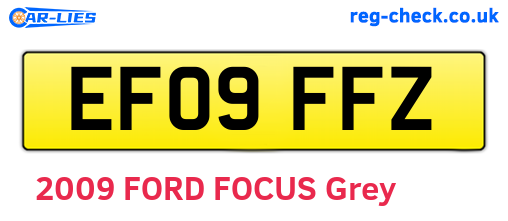 EF09FFZ are the vehicle registration plates.