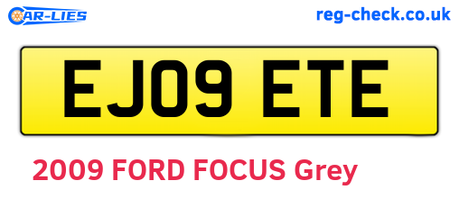 EJ09ETE are the vehicle registration plates.