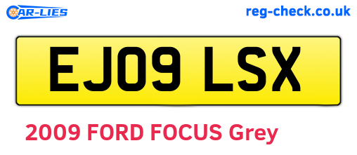 EJ09LSX are the vehicle registration plates.