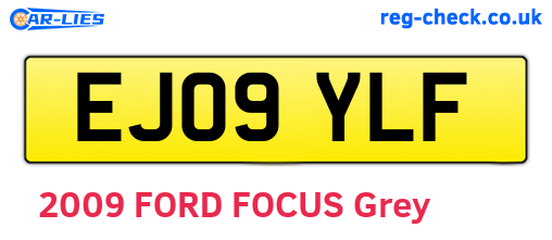 EJ09YLF are the vehicle registration plates.
