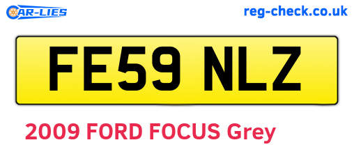 FE59NLZ are the vehicle registration plates.