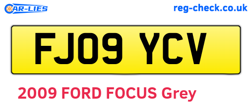 FJ09YCV are the vehicle registration plates.