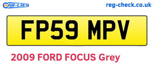 FP59MPV are the vehicle registration plates.