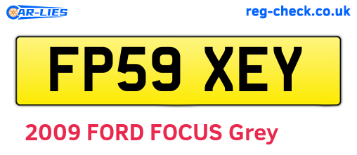 FP59XEY are the vehicle registration plates.